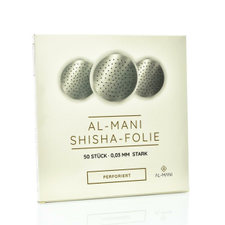 Al-Mani Shisha-Folie gelocht - 50 Stk